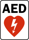 AED signage.