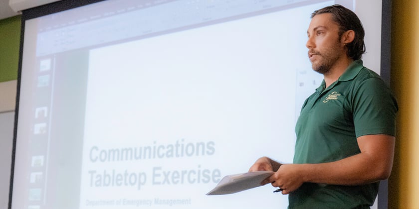 Rob Marlowe leads a training session