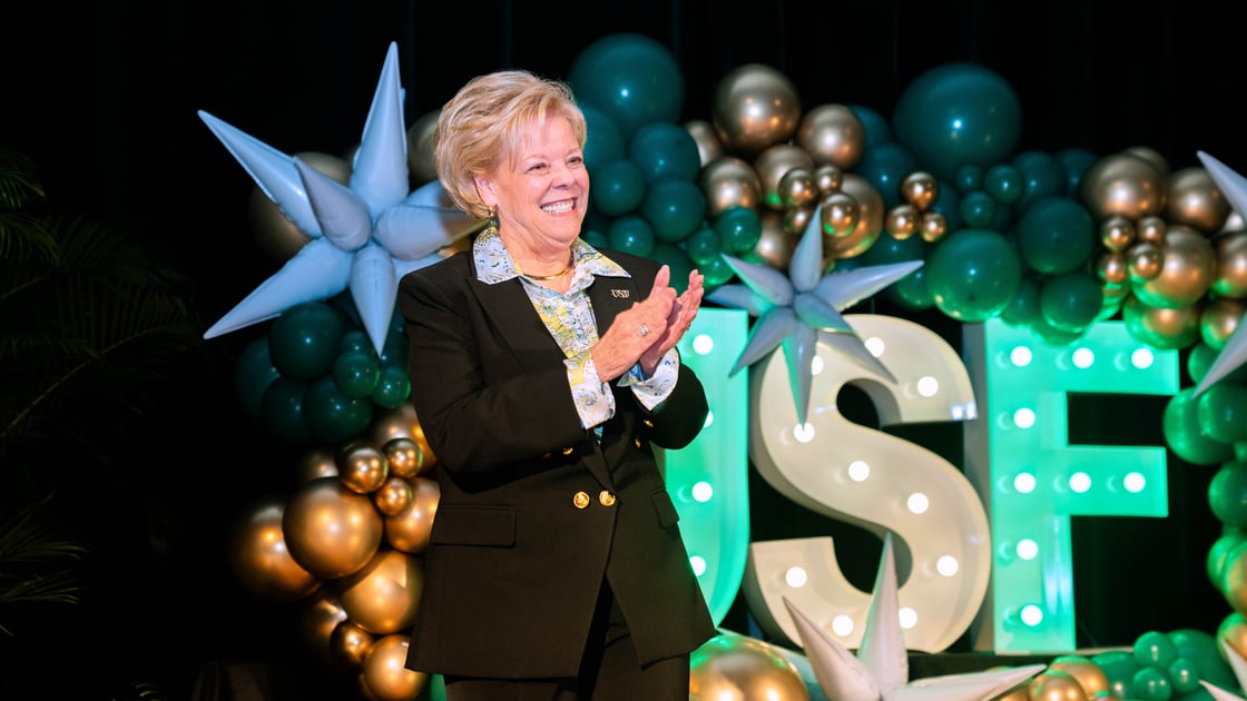 USF President Rhea Law at USF Outstanding Staff Awards