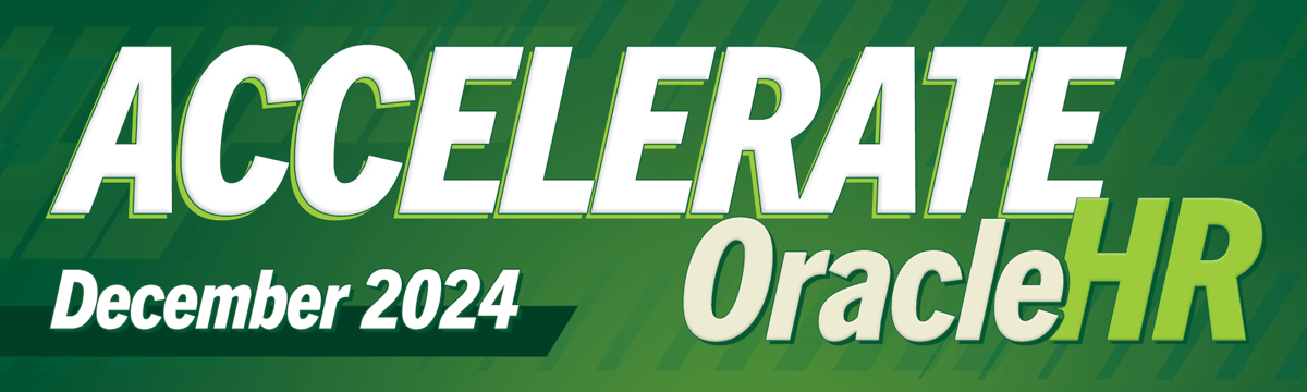 Accelerate Oracle HR, October 2024